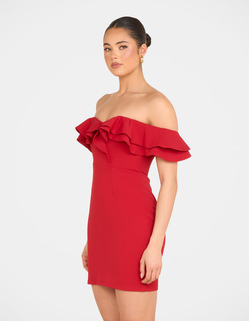 Iris Double Ruffle Mini Dress